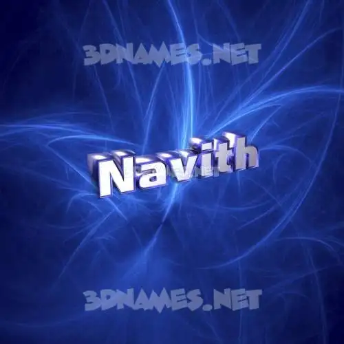 navith in Plasma style - 3D name wallpaper
