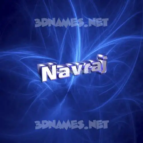 navraj in Plasma style - 3D name wallpaper