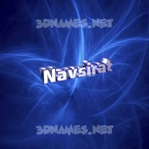 navsirat in Plasma style - 3D name wallpaper