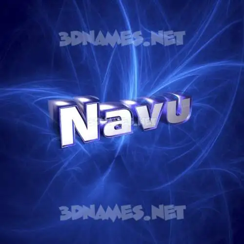 navu in Plasma style - 3D name wallpaper