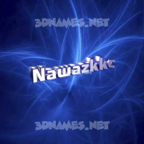nawazkkc in Plasma style - 3D name wallpaper