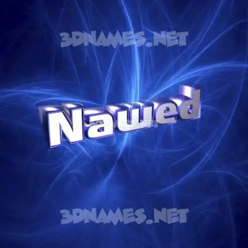 nawed in Plasma style - 3D name wallpaper