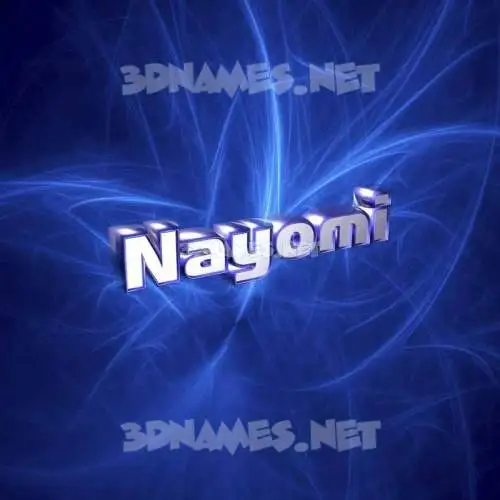 nayomi in Plasma style - 3D name wallpaper