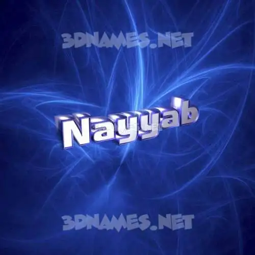 nayyab in Plasma style - 3D name wallpaper