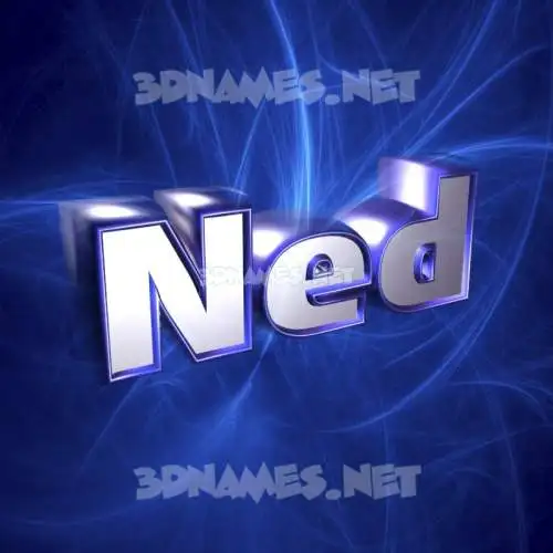 ned in Plasma style - 3D name wallpaper ned in Plasma style - 3D name wallpaper
