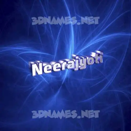 neerajyoti in Plasma style - 3D name wallpaper