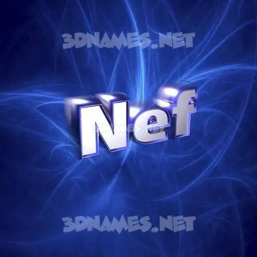 nef in Plasma style - 3D name wallpaper nef in Plasma style - 3D name wallpaper