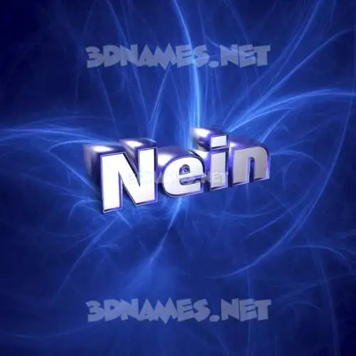 nein in Plasma style - 3D name wallpaper nein in Plasma style - 3D name wallpaper