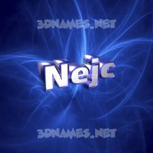nejc in Plasma style - 3D name wallpaper