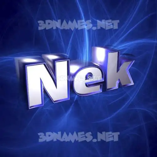 nek in Plasma style - 3D name wallpaper
