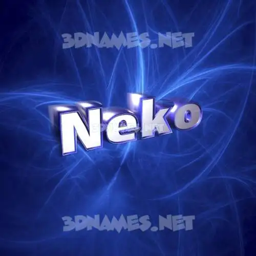 neko in Plasma style - 3D name wallpaper neko in Plasma style - 3D name wallpaper