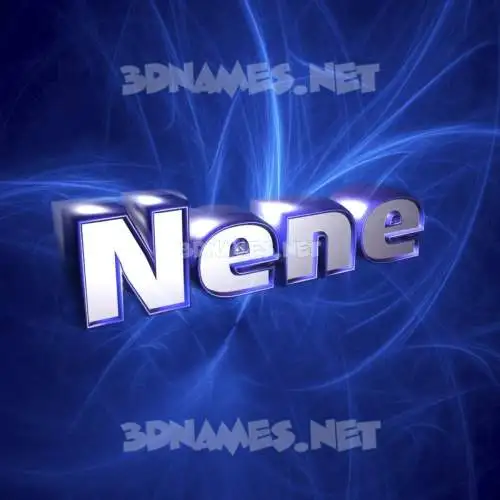 nene in Plasma style - 3D name wallpaper nene in Plasma style - 3D name wallpaper