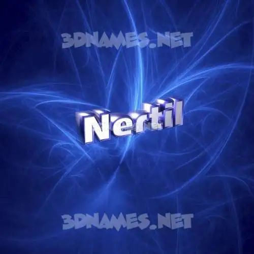 nertil in Plasma style - 3D name wallpaper
