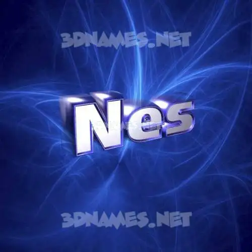 nes in Plasma style - 3D name wallpaper