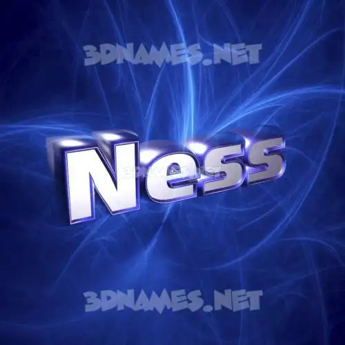 ness in Plasma style - 3D name wallpaper ness in Plasma style - 3D name wallpaper