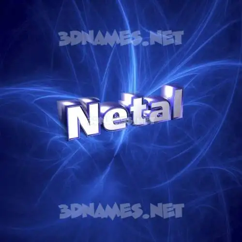 netal in Plasma style - 3D name wallpaper