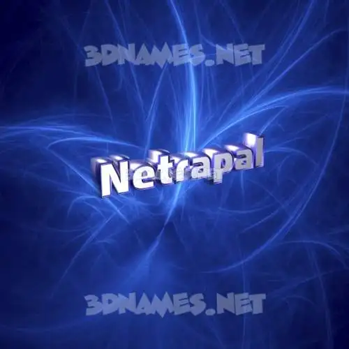 netrapal in Plasma style - 3D name wallpaper