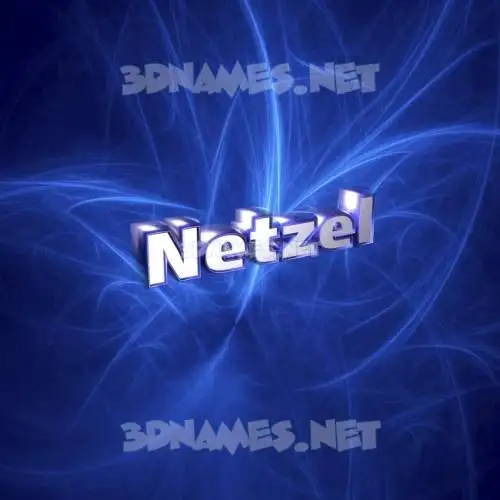 netzel in Plasma style - 3D name wallpaper