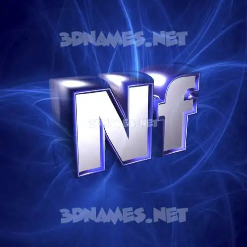 nf in Plasma style - 3D name wallpaper nf in Plasma style - 3D name wallpaper