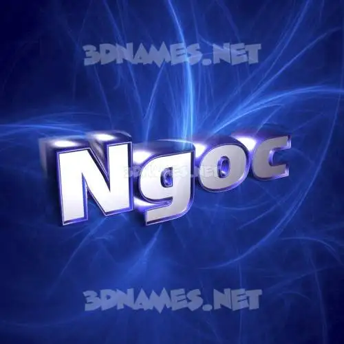 ngoc in Plasma style - 3D name wallpaper