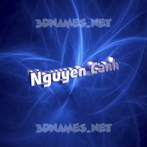 nguyen canh in Plasma style - 3D name wallpaper