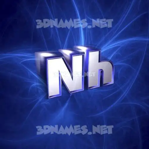 nh in Plasma style - 3D name wallpaper