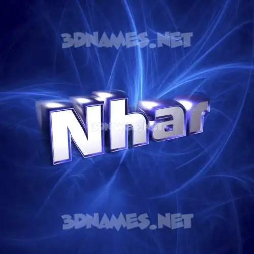 nhar in Plasma style - 3D name wallpaper nhar in Plasma style - 3D name wallpaper