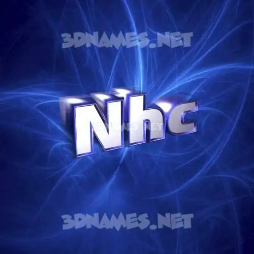 nhc in Plasma style - 3D name wallpaper