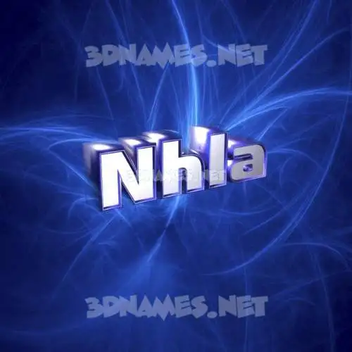 nhla in Plasma style - 3D name wallpaper