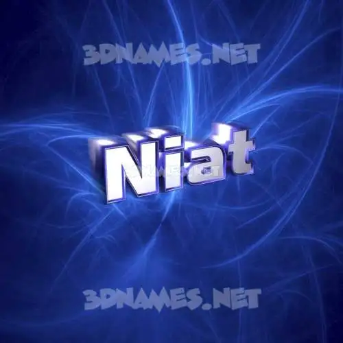 niat in Plasma style - 3D name wallpaper