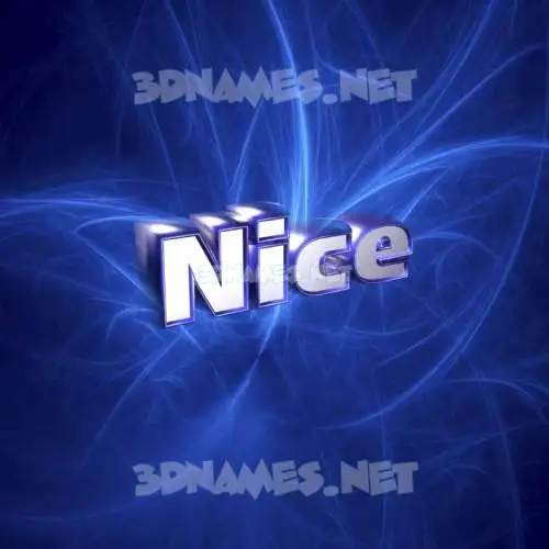 nice in Plasma style - 3D name wallpaper