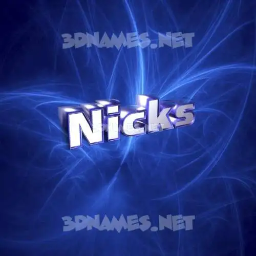nicks in Plasma style - 3D name wallpaper nicks in Plasma style - 3D name wallpaper