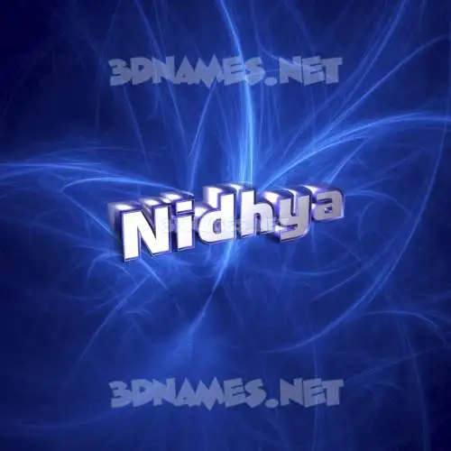 nidhya in Plasma style - 3D name wallpaper nidhya in Plasma style - 3D name wallpaper