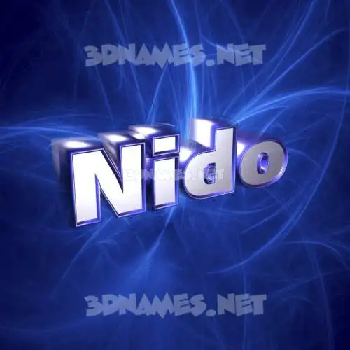 nido in Plasma style - 3D name wallpaper nido in Plasma style - 3D name wallpaper