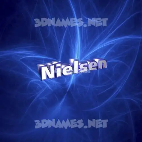 nielsen in Plasma style - 3D name wallpaper