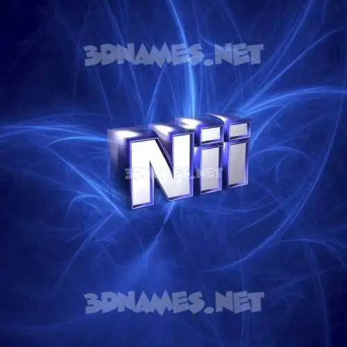 nii in Plasma style - 3D name wallpaper nii in Plasma style - 3D name wallpaper