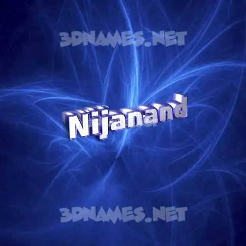 nijanand in Plasma style - 3D name wallpaper