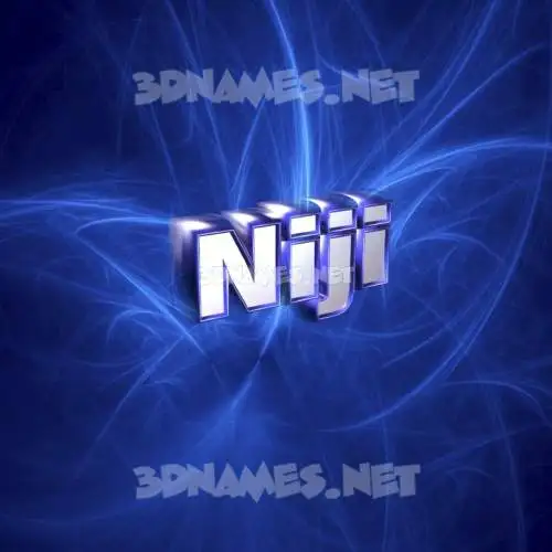 niji in Plasma style - 3D name wallpaper niji in Plasma style - 3D name wallpaper