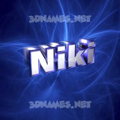 niki in Plasma style - 3D name wallpaper niki in Plasma style - 3D name wallpaper