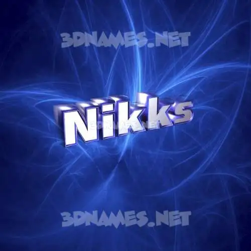 nikks in Plasma style - 3D name wallpaper nikks in Plasma style - 3D name wallpaper