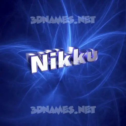 nikku in Plasma style - 3D name wallpaper nikku in Plasma style - 3D name wallpaper