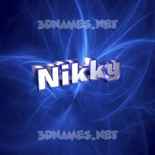 nikky in Plasma style - 3D name wallpaper nikky in Plasma style - 3D name wallpaper