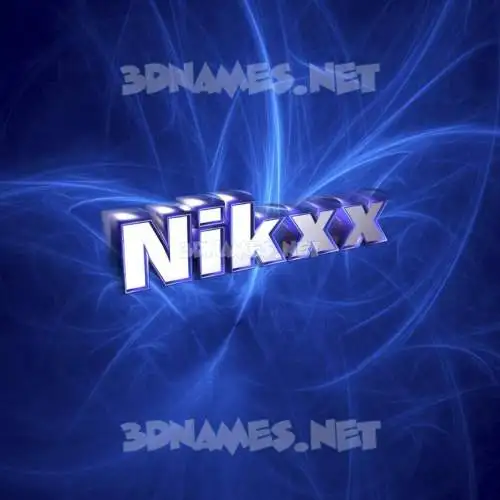 nikxx in Plasma style - 3D name wallpaper nikxx in Plasma style - 3D name wallpaper