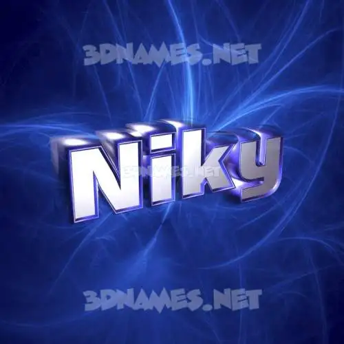 niky in Plasma style - 3D name wallpaper niky in Plasma style - 3D name wallpaper