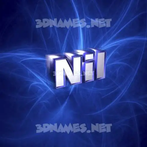 nil in Plasma style - 3D name wallpaper nil in Plasma style - 3D name wallpaper
