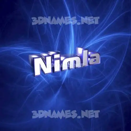 nimla in Plasma style - 3D name wallpaper nimla in Plasma style - 3D name wallpaper