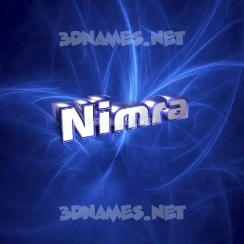 nimra in Plasma style - 3D name wallpaper