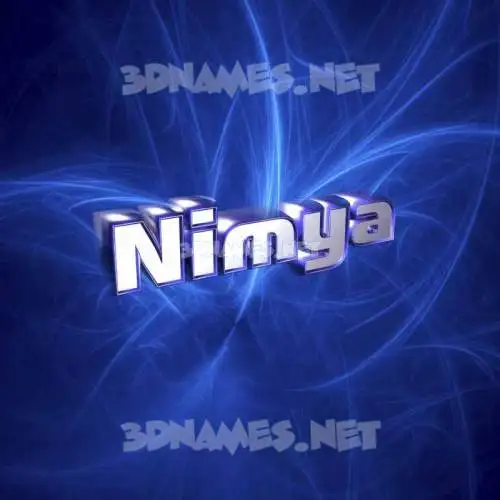 nimya in Plasma style - 3D name wallpaper