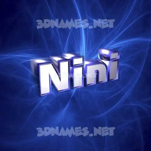 nini in Plasma style - 3D name wallpaper nini in Plasma style - 3D name wallpaper