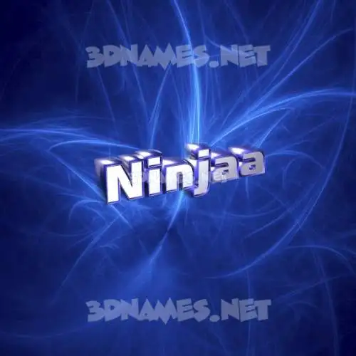 ninjaa in Plasma style - 3D name wallpaper